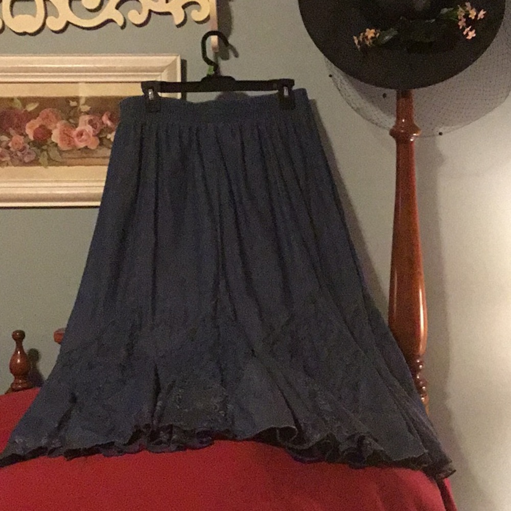 Denim Krazy Kat Skirt XL